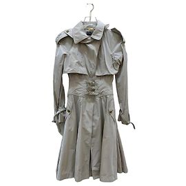 Dolce & Gabbana Ivory White Trench Coat Sz.40 Pre-owned Other
