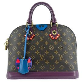 Louis Vuitton Alma Limited Edition Totem Monogram Canvas with Leather PM Multicolore