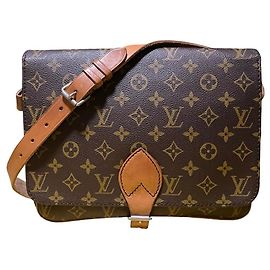 Borsa a tracolla Louis Vuitton Monogram Canvas Marrone Monogramma
