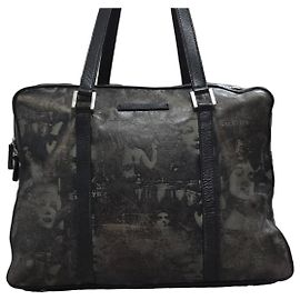 Sac Boston Jean Paul Gaultier Marlene Dietrich Cuir Vert