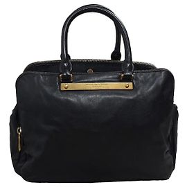 Marc by Marc Jacobs Leder Handtasche Schwarz Schwarz