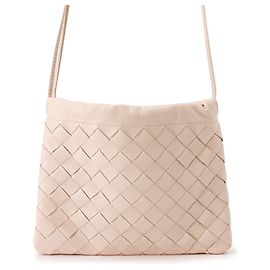 Bolsa de ombro em couro rosa Bottega Veneta Rosa