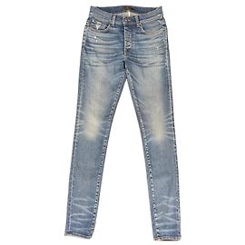 Vaqueros Slim Distressed Amiri para hombre Azul