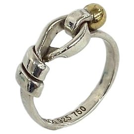 Tiffany & Co Tiffany Vintage Hook & Eye Ring Silvery Golden