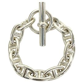 Hermès HERMES Chaine d'Ancre GM 11-Link Charm Bracelet Silvery
