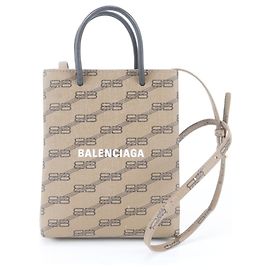 Saco de Compras Grande Balenciaga BB Monogram Marrom