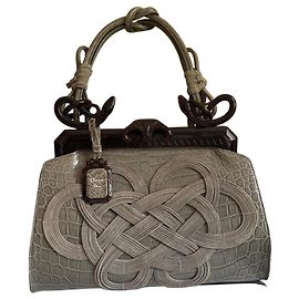 Christian Dior Samouraï 1947 Limited Edition em crocodilo – John Galliano – 2007 Cinza