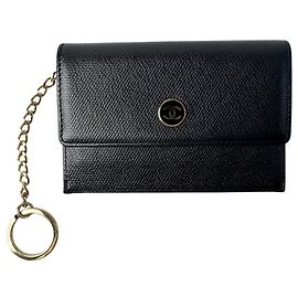 Chanel Coco Mark Wallet/Coin Case Black