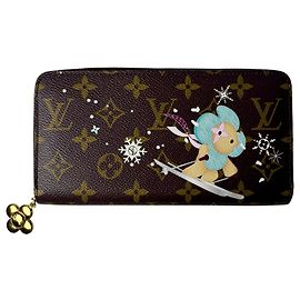 Louis Vuitton Monogram Zippy Wallet Brown