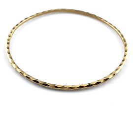 Tiffany & Co. Hammered Yellow Gold Bangle Bracelet Other