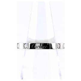 Cartier Lanieres Half Diamond Band Ring Other
