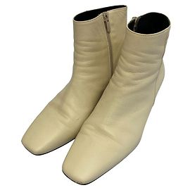 Autre Marque CORSO ROMA 9 Square Toe Ankle Boots Other Cream
