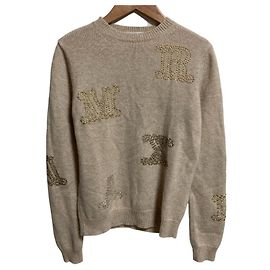 Max Mara Max Mara Glam Strickpullover aus 100% Kaschmir Beige