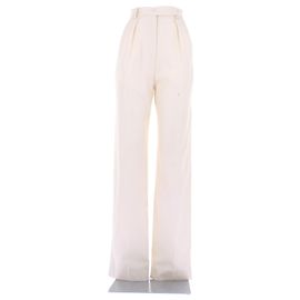 Autre Marque The Irish Twin Beige Wool Pants 36 Beige