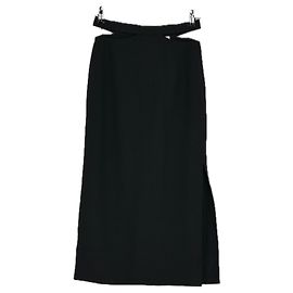 Jupe noire en viscose Sandro Taille 36 Noir