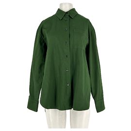 Autre Marque Camisa de algodón verde oscuro THE FRANKIE SHOP XS Verde