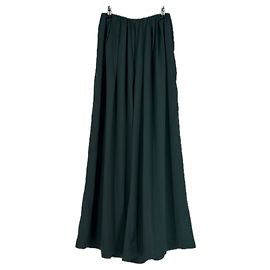 Autre Marque Pantalon satiné vert foncé Vert