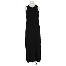 Autre Marque LILYSILK Schwarzes fließendes Viscose Kleid Schwarz