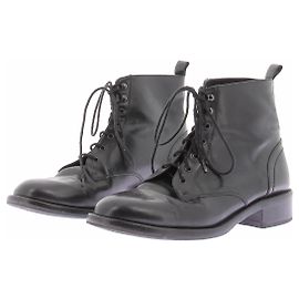 Bottines Saint Laurent en cuir noir taille 40 Noir