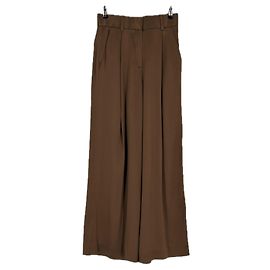 Autre Marque Pantalon satiné marron Brown