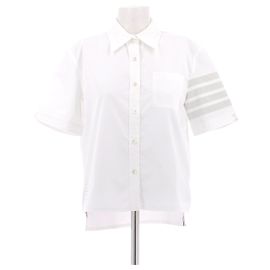Thom Browne Wasserabweisendes weißes Hemd Weiß