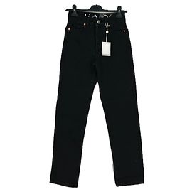 Autre Marque Vaqueros negros de algodón RAEY Talla 23 Negro