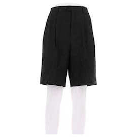 Céline black wool shorts size 38 Black