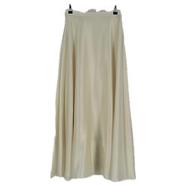 Autre Marque Gonna di seta bianca LILYSILK Bianco
