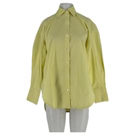 Camicia Sandro in cotone gialla Giallo