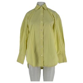 Chemise Sandro en coton jaune Jaune