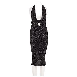 Autre Marque Robe slim & prêt du corps noire Noir