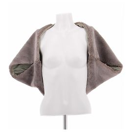 Chloé Bolero aus Kunstpelz Beige