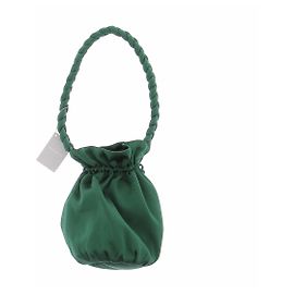 Autre Marque Bolsa "Potli" de cetim verde Verde