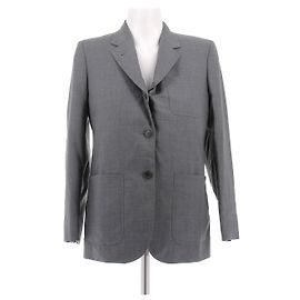 Thom Browne Anzug aus Wolle grau Grau