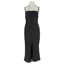 Autre Marque MURMUR Schwarzes Seidenkleid Schwarz