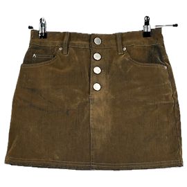 Autre Marque Brauner Samtrock Braun
