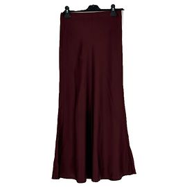 Autre Marque Gonna in raso bordeaux Bordò