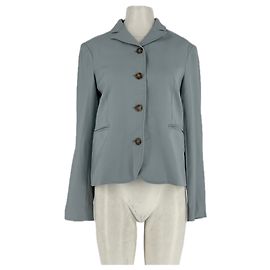 Autre Marque LOULOU STUDIO Marnie Blue Wool Jacket Blue