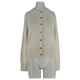 Autre Marque Zopfstrick-Cardigan Beige