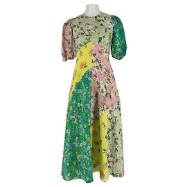 Autre Marque Robe longue multicolore en lin ALÉMAIS Multicolore