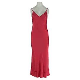 Autre Marque Satin-Kleid in Candy-Pink Pink