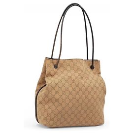 Sac cabas Gucci Medium en toile GG beige Autre