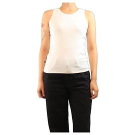 Brunello Cucinelli Weißes Ripp-Tanktop - size L Weiß