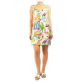 Farm Rio Multi linen printed mini dress - size M Multiple colors