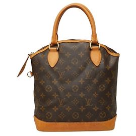 Sac à main Louis Vuitton Monogram Lockit PM Marron