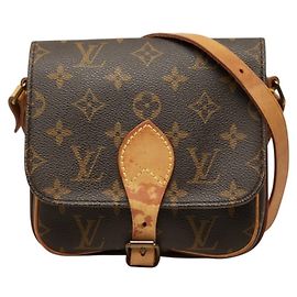 Bolsa Tiracolo Louis Vuitton Monogram Mini Cartouchiere Marrom Monograma