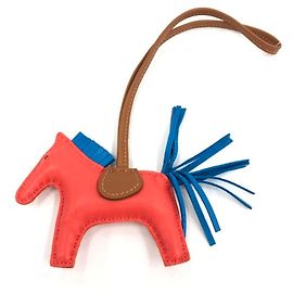 Hermès Hermes Rodeo PM Bag Charm Brown Pink Blue