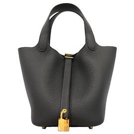Hermès Bolsa Hermes Picotin Lock PM Preto