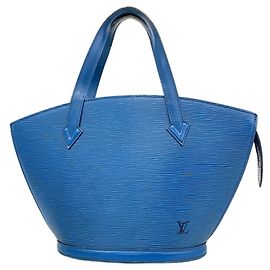 Bolsa Louis Vuitton Epi Saint Jacques Azul