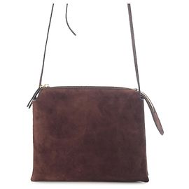 The Row Mini Suede Nu Twin Crossbody Marron Marron
